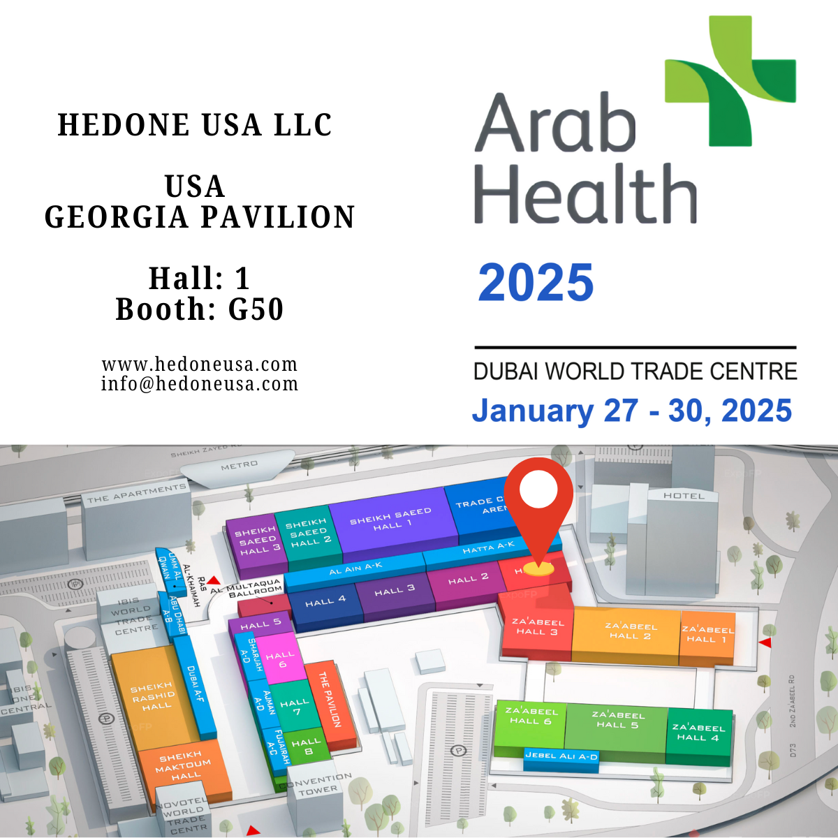 We are exhibiting at ARAB HEALTH DUBAI SHOW